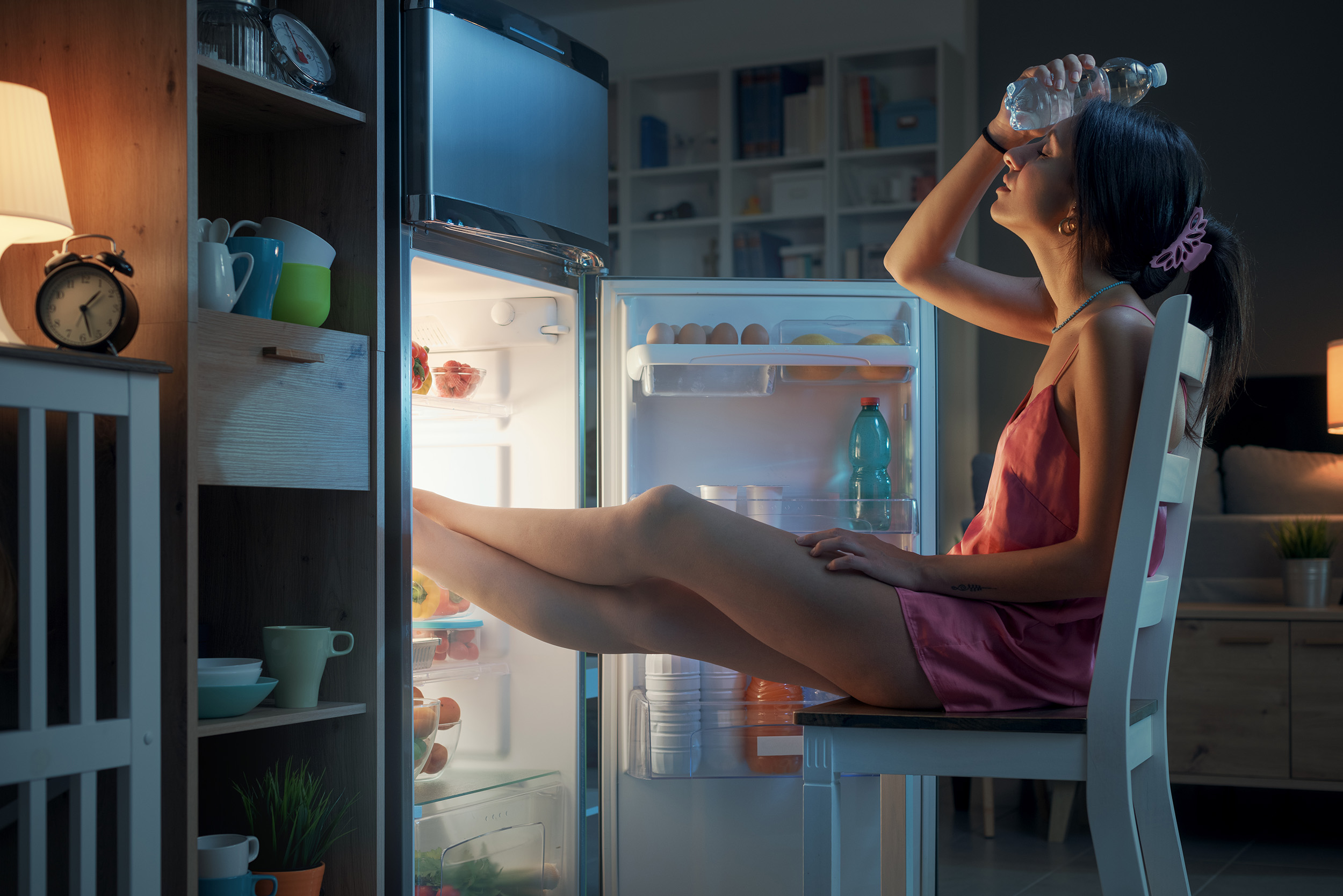Woman suffering the effects of menopause
